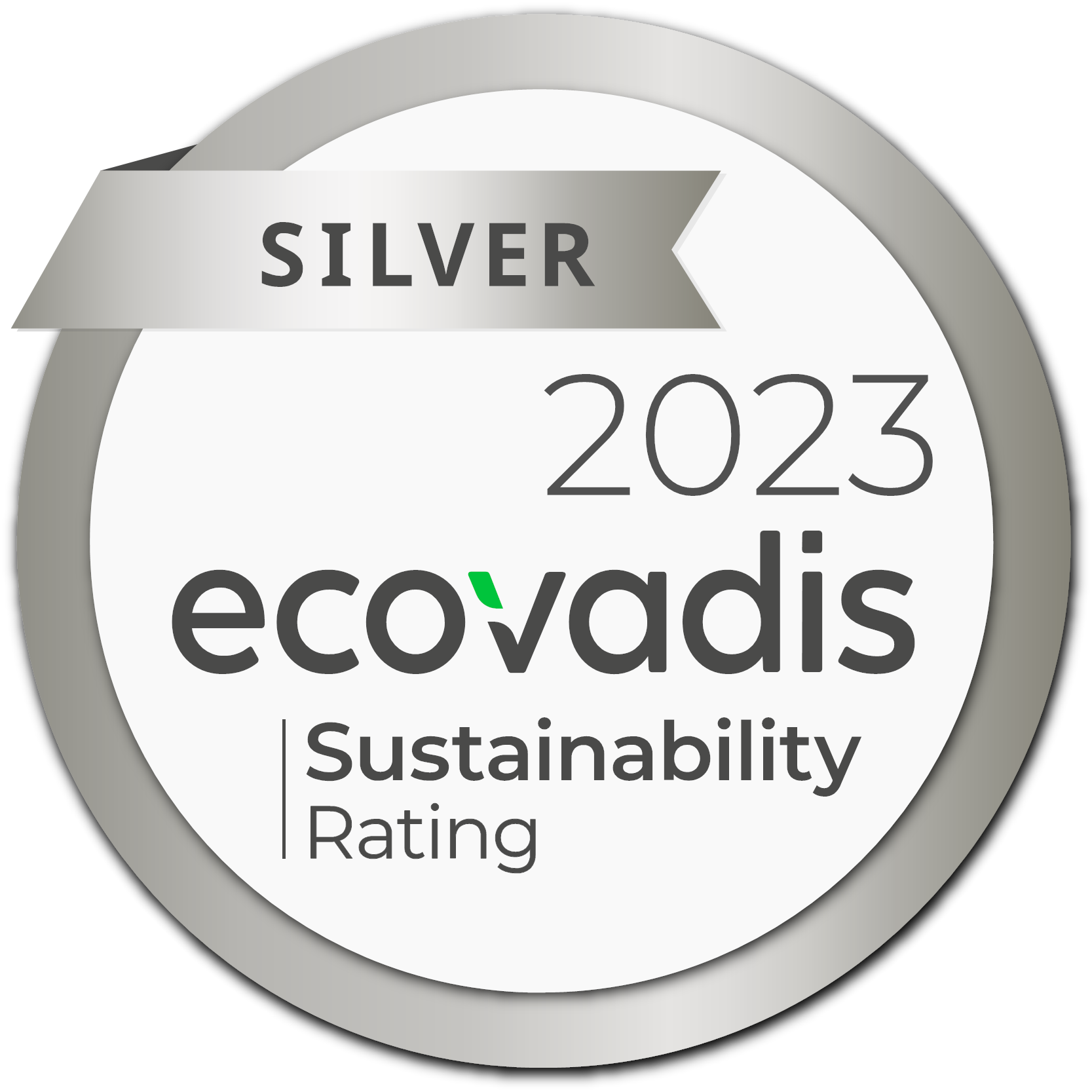 Silver 2023 ecovadis Sustainability Rating