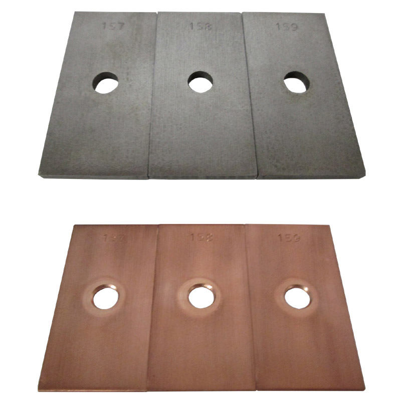 Cast-Iron and Copper Plates with virtually no sign of corrosion