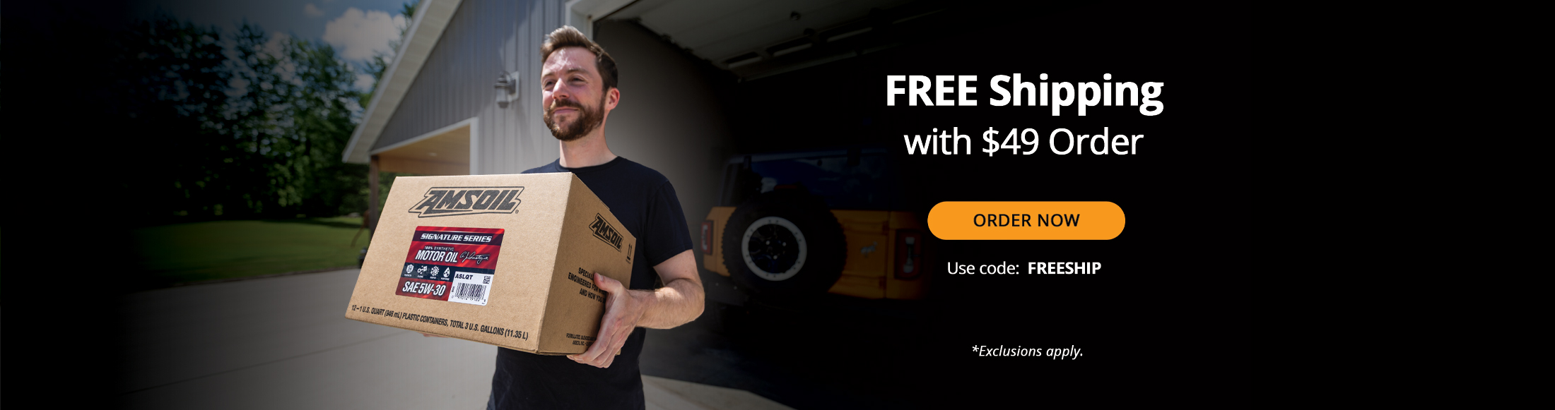 Free shipping with $49 order. Use Code: FREESHIP. Order now. *Exclusions apply.