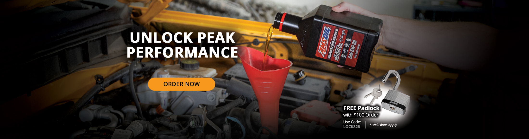 Unlock peak performance. Free padlock with $100 order. Use Code: LOCK826. Order now. *Exclusions apply.