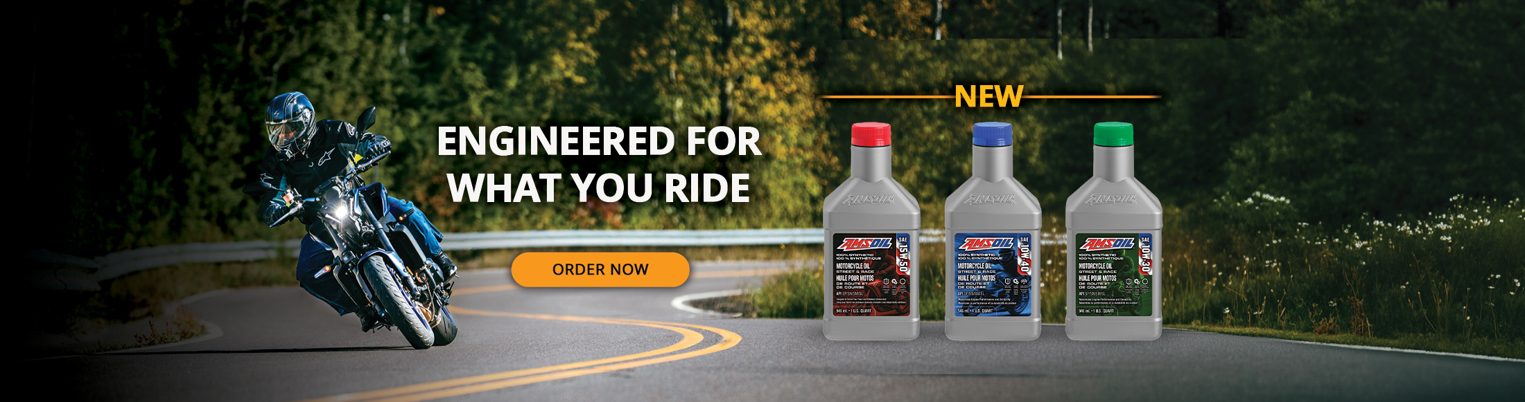 Engineered for what you ride. Order new motorcycle oil now.
