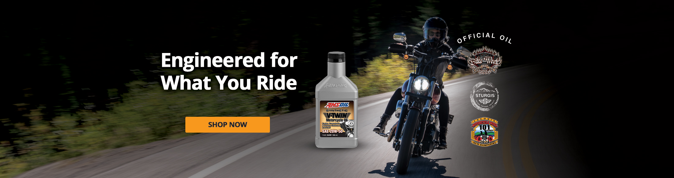 Engineered for what you ride. Shop Motorcycle Oil Now.