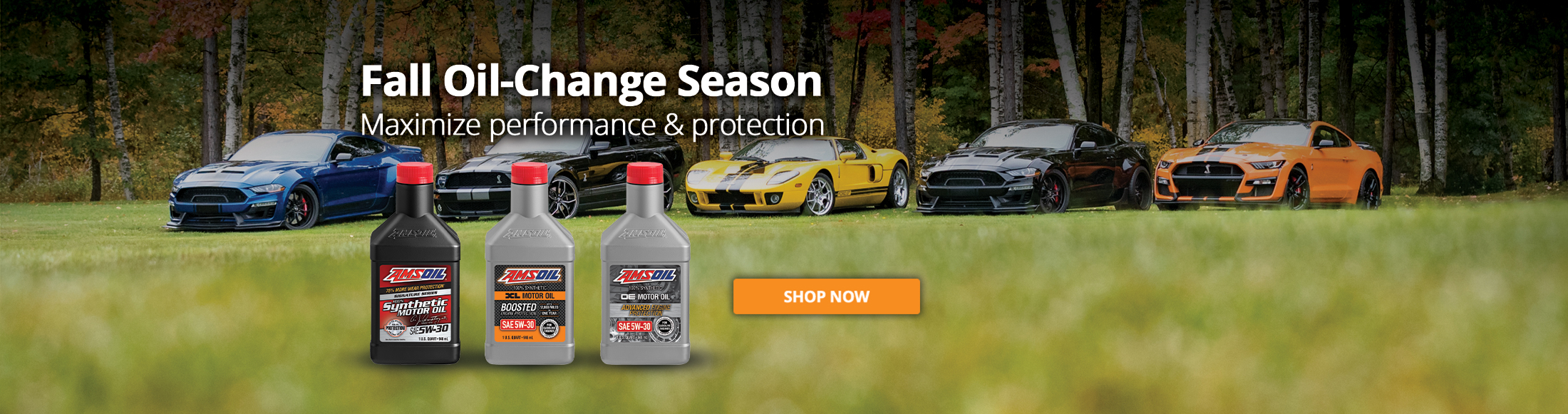 Due for an Oil Change? Maximize Performance and protection. Shop now, click to open.