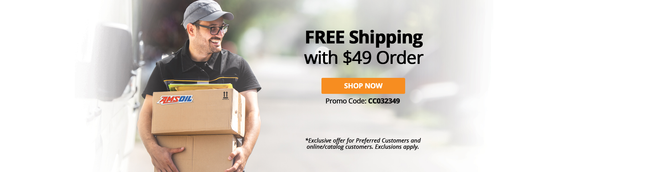 Free shipping with $49 order 