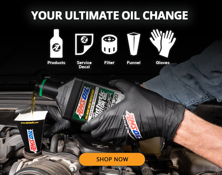 Your ultimate oil change. Products, service decal, filter, funnel, and gloves. Shop Now.