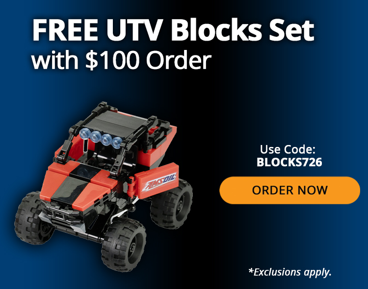 Free UTV Blocks Set wtih $100 Order. Use Code: BLOCKS726. Order now. *Exclusions apply.