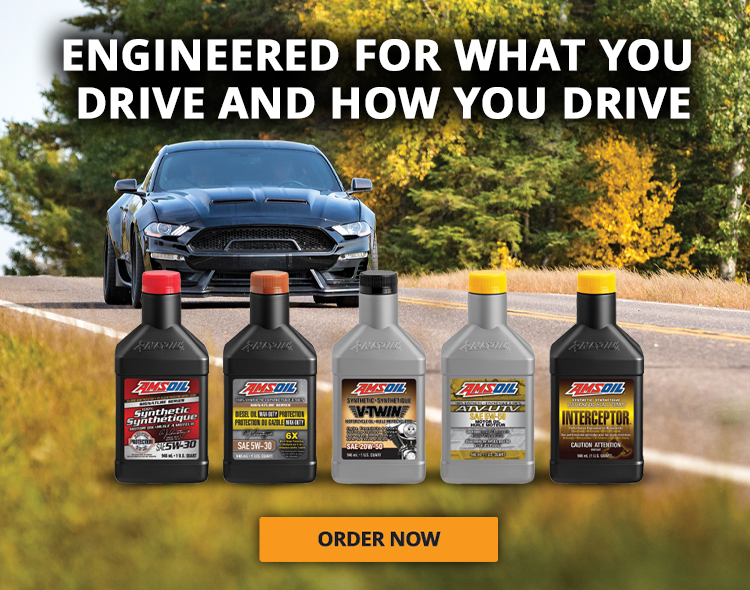 Engineered for what you drive and how you drive. Order AMSOIL Oil now.