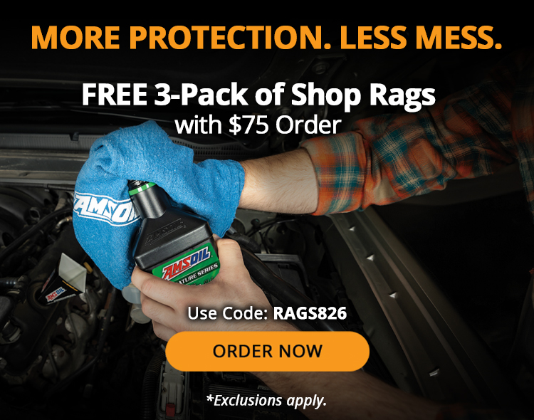 More protection. Less mess. Free 3-pack of shop rags with $75 order. Use Code: RAGS826. Order now. *Exclusions apply.