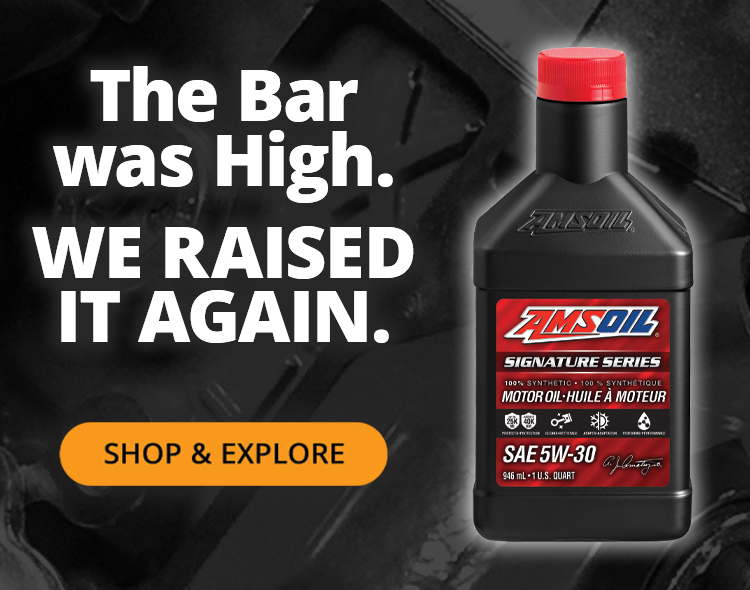 The bar was high. We raised it again. Shop & explore new AMSOIL Signature Series motor oil.