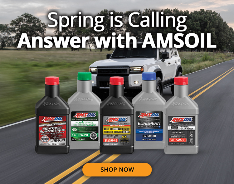Spring is calling. Answer with AMSOIL. Shop now.