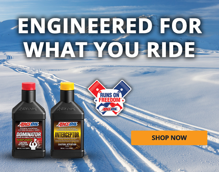 Engineered for what you ride. Shop AMSOIL snowmobile products now.