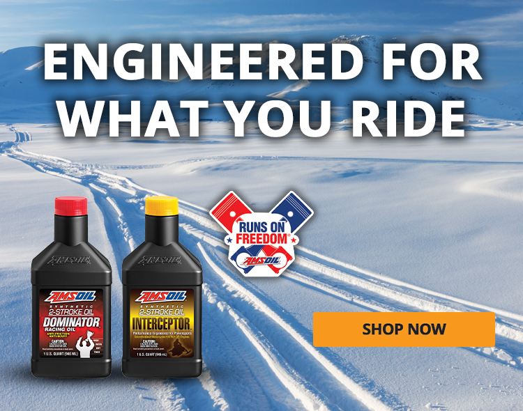 Engineered for what you ride. Shop AMSOIL snowmobile products now.