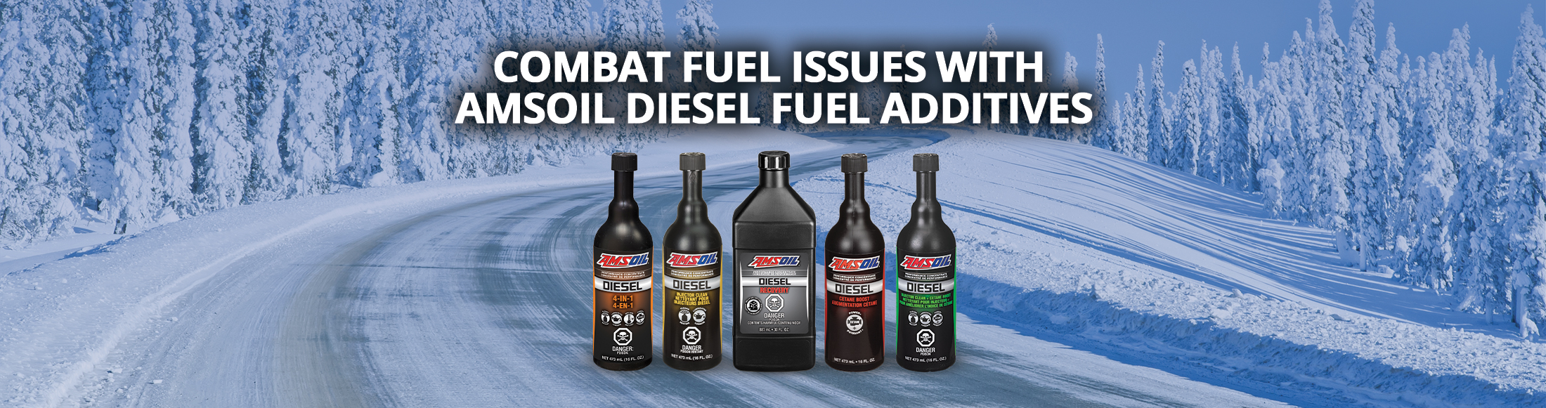 Combat fuel issues with AMSOIL diesel fuel additives.
