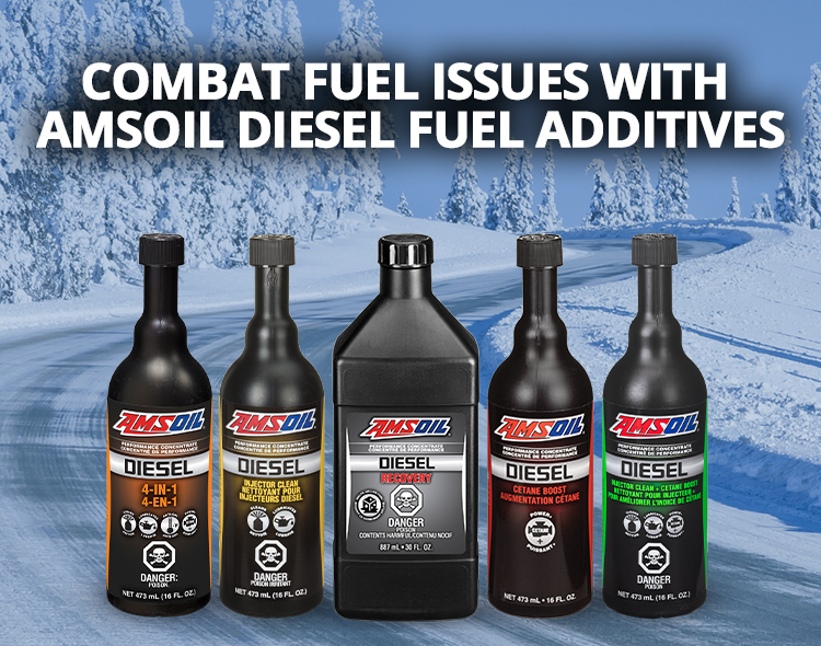Combat fuel issues with AMSOIL diesel fuel additives.