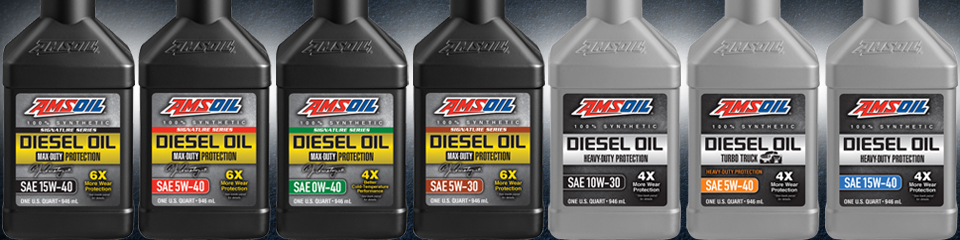 New AMSOIL Synthetic Diesel Oil Lineup